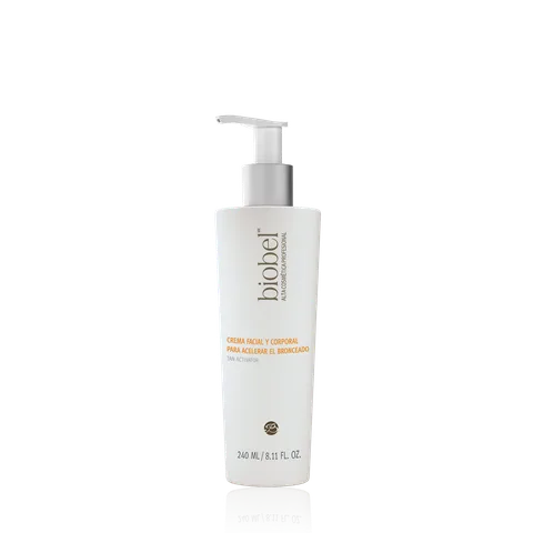 Crema Facial y Corporal para Acelerar el Bronceado 240 ml