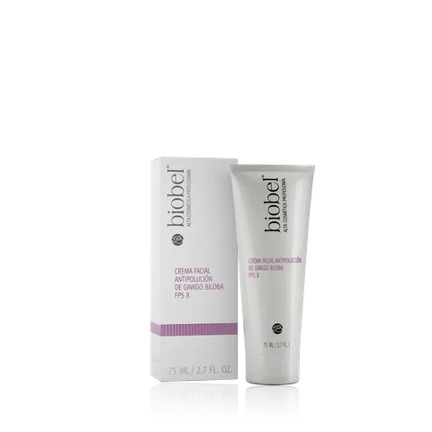Crema Facial Antipolución de Ginkgo Biloba FPS 8 75 ml