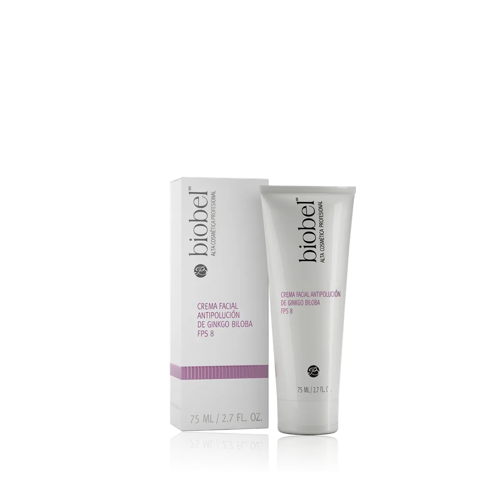Crema Facial Antipolución de Ginkgo Biloba FPS 8 75 ml
